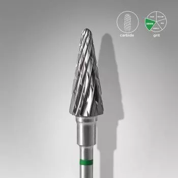 Hartmetallfräse "Kegel", grün, Durchmesser 6 mm / Arbeitsbereich 14 mm